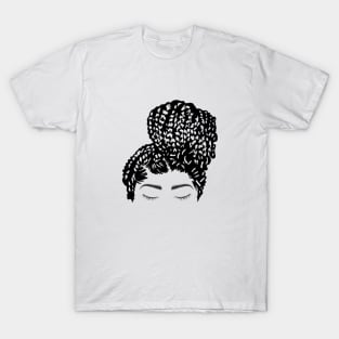 Queen With Braids | Black Girl Magic T-Shirt